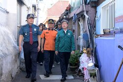 中区、警察・消防と秋夕を前に初の合同防犯点検