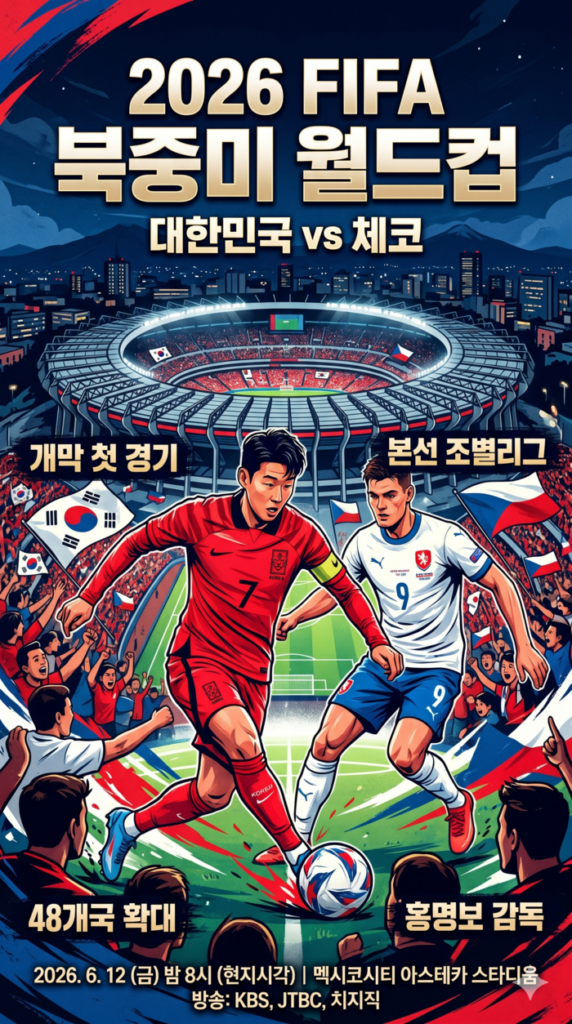 ฟุตบอลโลก FIFA 2026 อเมริกาเหนือและกลางเปิดฉากแล้ว ความท้าทายยิ่งใหญ่ของทีมชาติเกาหลีใต้ภายใต้การนำของฮง มยองโบ และตารางถ่ายทอดสด
