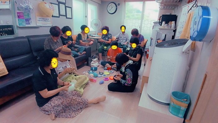 만수3동 통장자율회, 사립 영풍2차아파트경로당에서 뜨개질 프로그램 성료