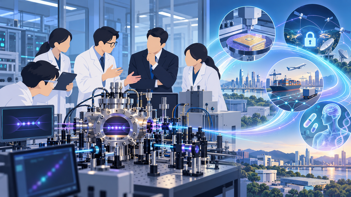 [코리안투데이] Le premier vice-ministre des Sciences et des TIC Koo Hyeok-chae en visite au laboratoire d'informatique quantique à pièges à ions de l'Univer
