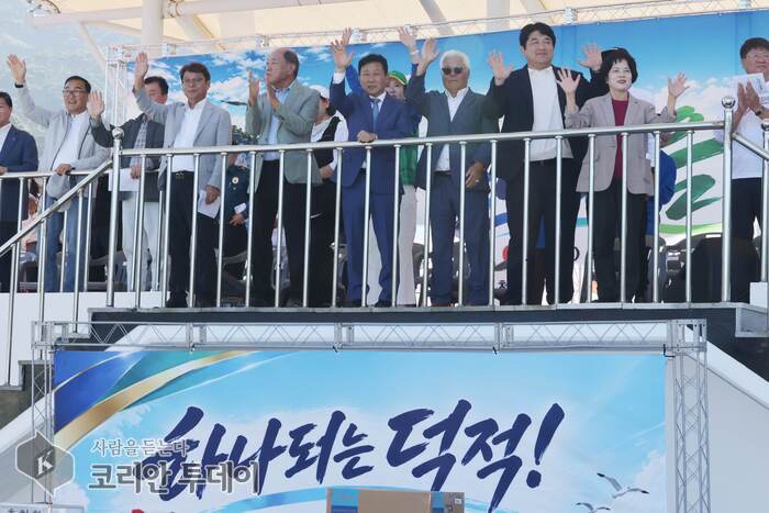 徳積面の住民700人余りが一堂に…「瓮津郡民の日」記念体育大会開催
