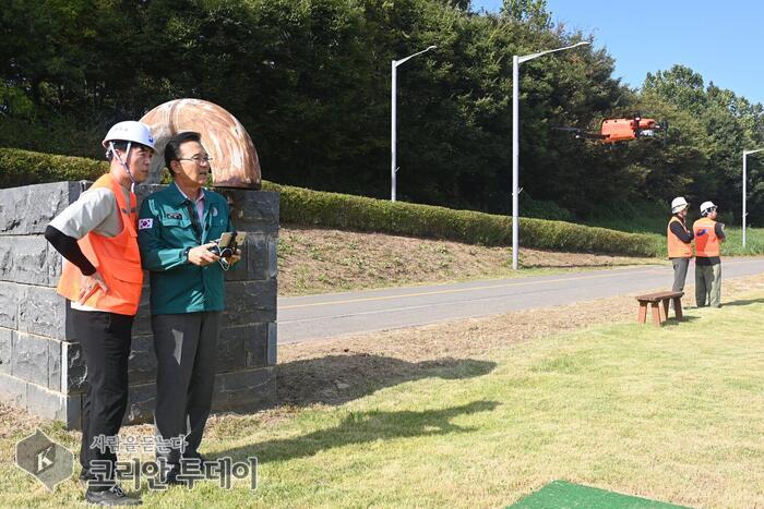 [The Korean Today] Yeonsu-gu drone administration © Reporter Kim Mi-hee
